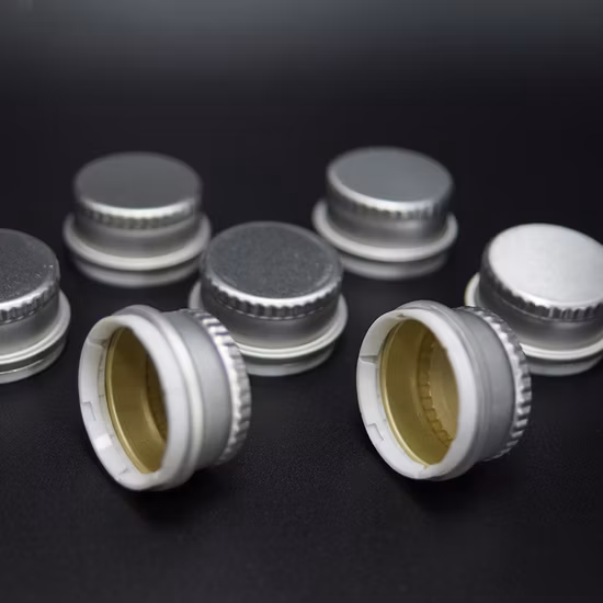 28 мм Pco Роскошные газированные безалкогольные напитки, металлический винт, водка, спиртные напитки, алюминиевые пластиковые крышки для стеклянных бутылок для воды