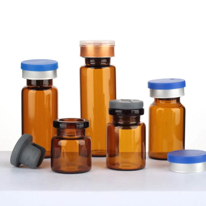 Small Injection Small Borosilicate Pharmaceutical Amber Glass Vials