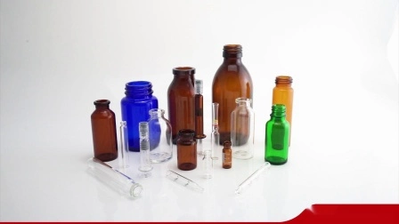 Стеклянные бутылки для фармацевтического сиропа янтарного или прозрачного цвета
